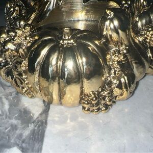 Homework by Harry Slatkin cornucopia Gold Decorative 18 oz candle holder